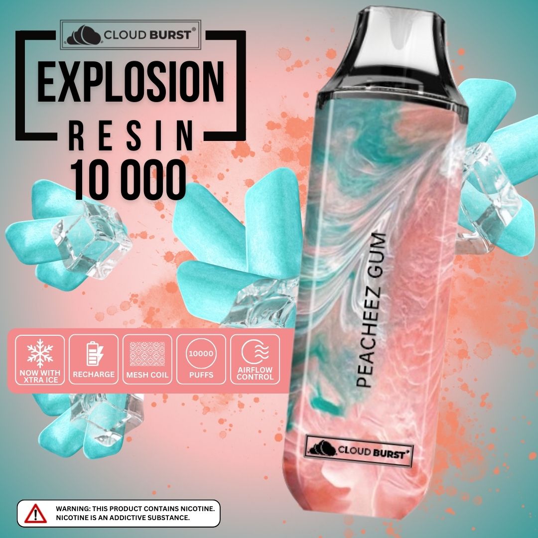 Cloud Burst 10000 Puff - Peacheez Gum