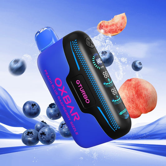 Oxbar Gturbo 36K Peach Blue Raspberry Sizzle (Nicotine Adjustable)
