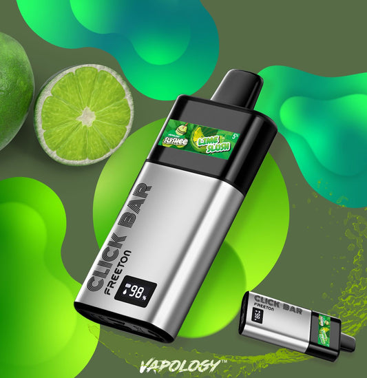 Vapology - Lime Slush Click Pod 7000+ Click Bar Battery