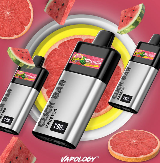 Vapology - Triple Melon Click Pod 7000+ Click Bar Battery