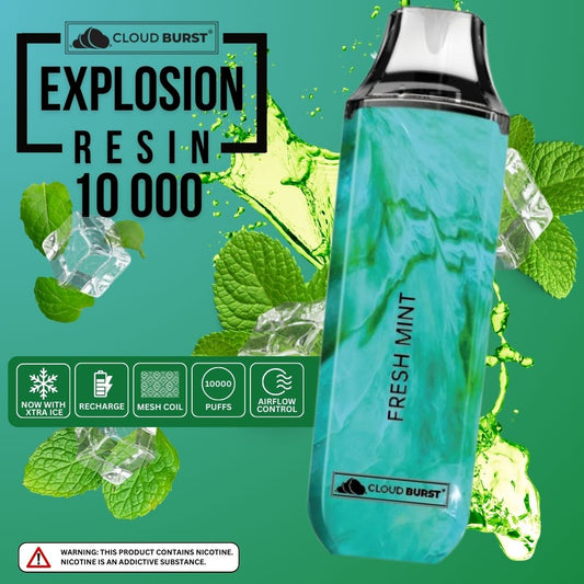 Cloud Burst 10000 Puff - Fresh Mint