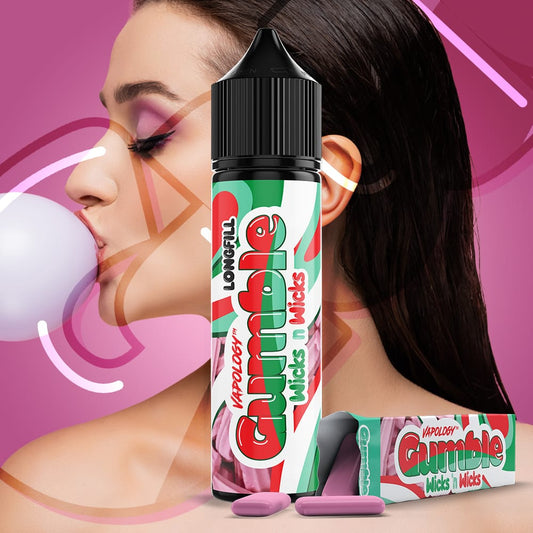 Vapology Salts/MTL Flavour Shot - Wicks Gumble Ice  60ml