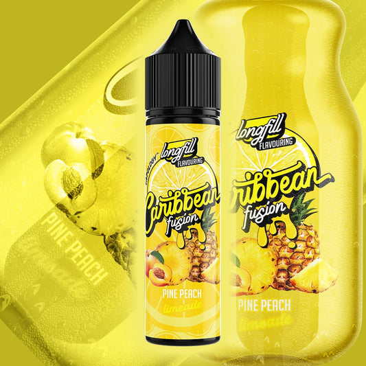 Caribbean Fusion Salts/MTL Flavour Shot - Pine-peach Lemonade 60ml Long Fill