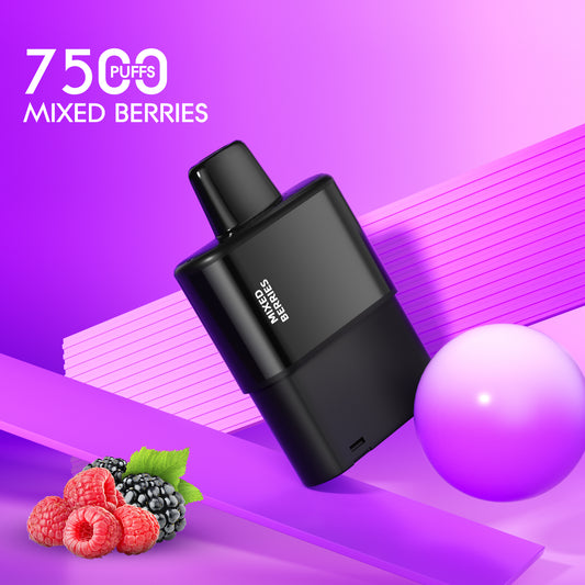 Freeton 7500 Click Bar Pod - Mix Berries + Battery