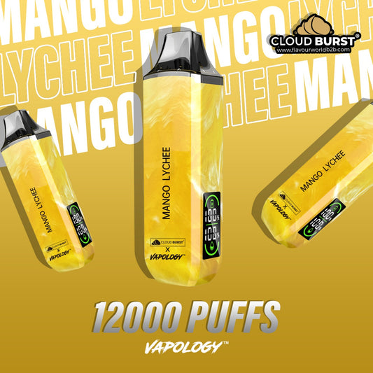 Cloud Burst X Vapology  - 12000 Puff Mango Lychee